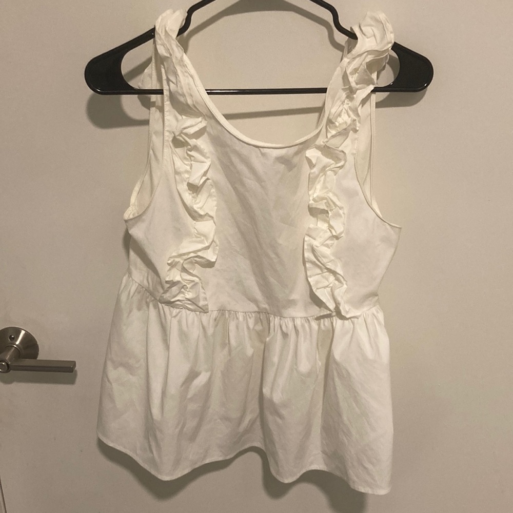 White Zara top